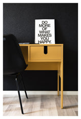 TENZO - Uno Desk with drawer, MUSTARD