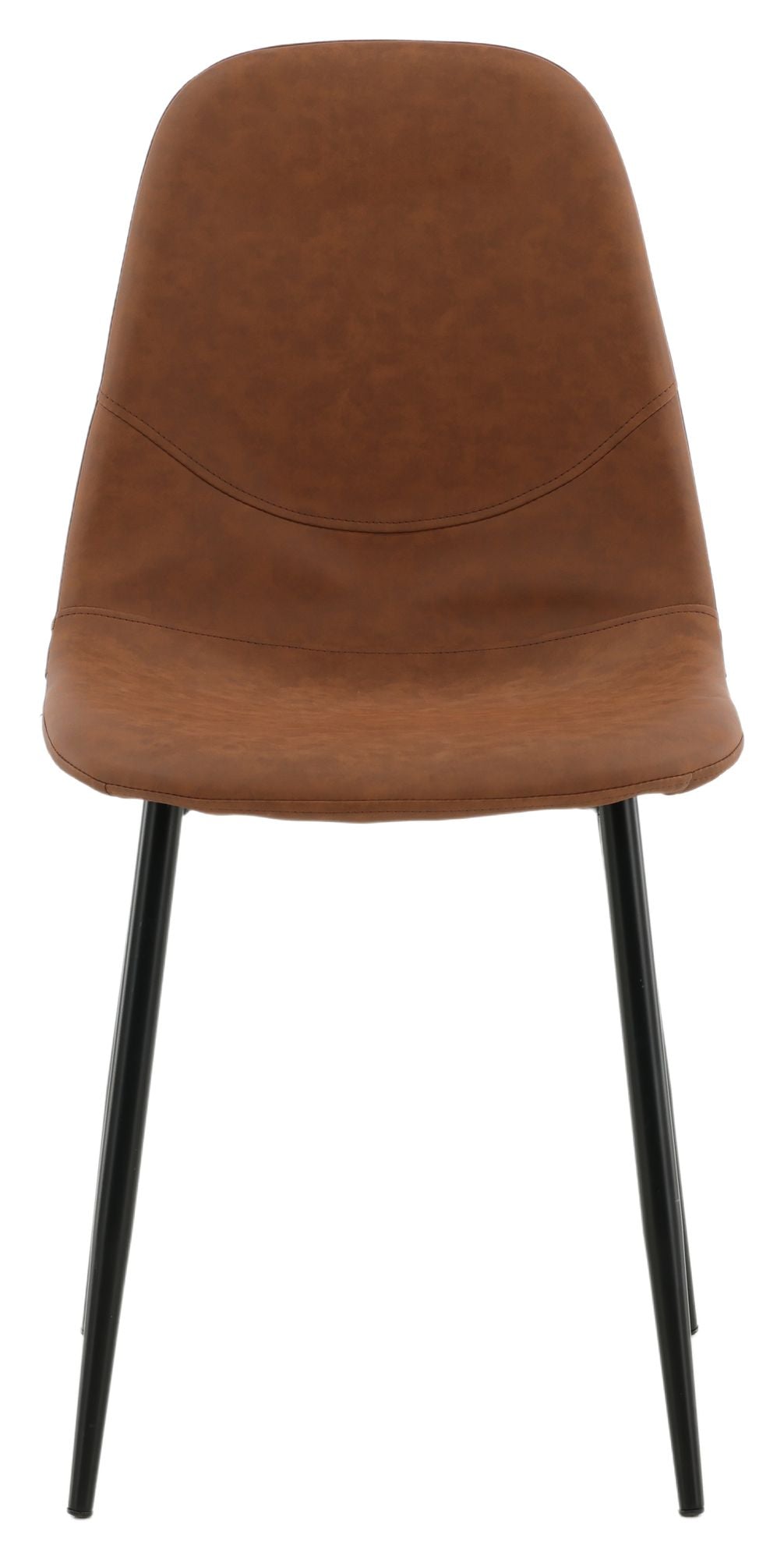 Polar Dining Chair, Brown Leatherette