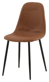 Polar Dining Chair, Brown Leatherette