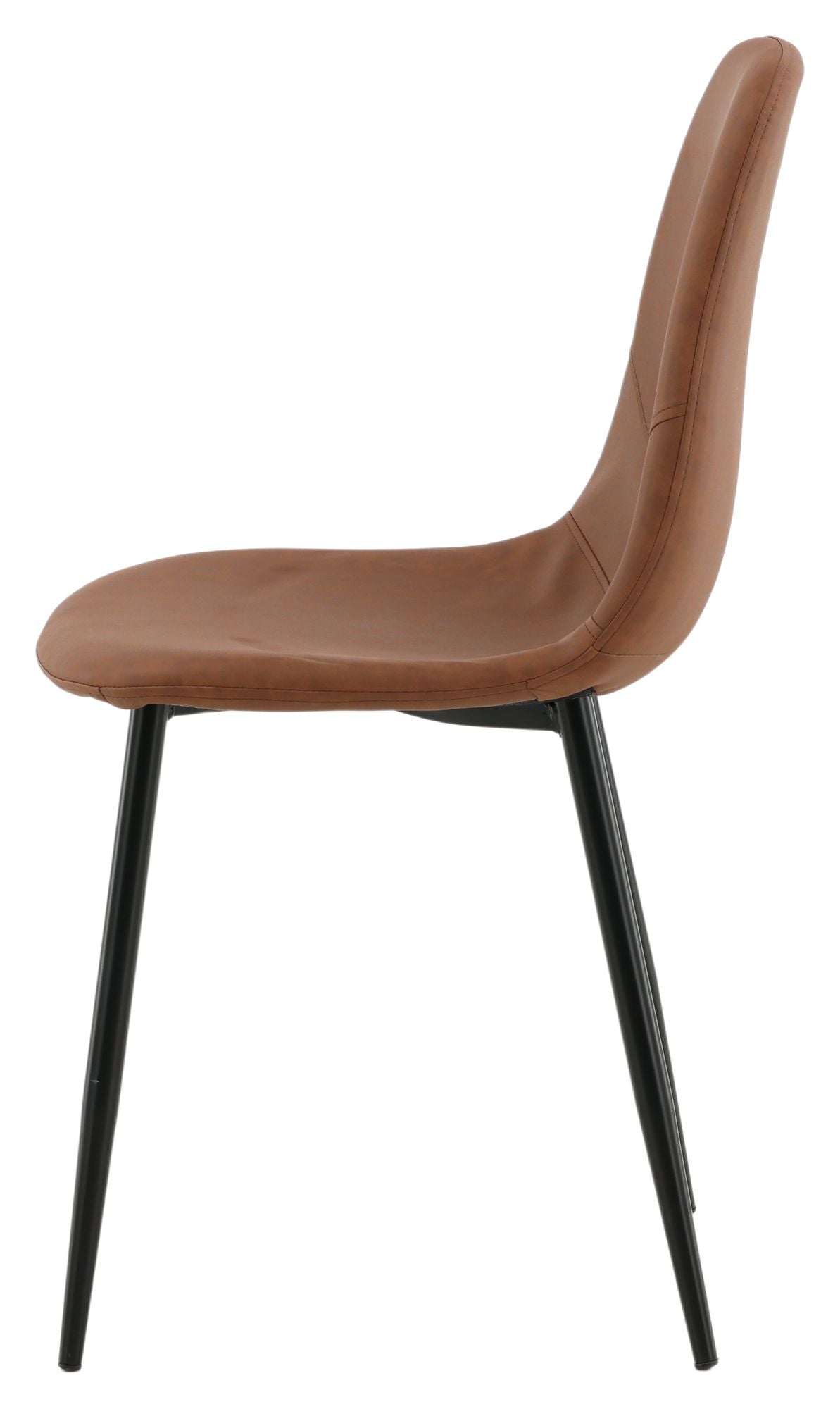 Polar Dining Chair, Brown Leatherette