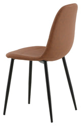 Polar Dining Chair, Brown Leatherette