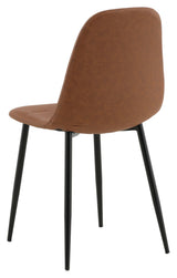 Polar Dining Chair, Brown Leatherette