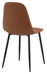 Polar Dining Chair, Brown Leatherette