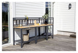 Mexico Outdoor Kitchen, Mid, Black Alu/Teak