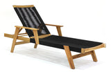 Little John Deckchair, Black Rope/Acacie