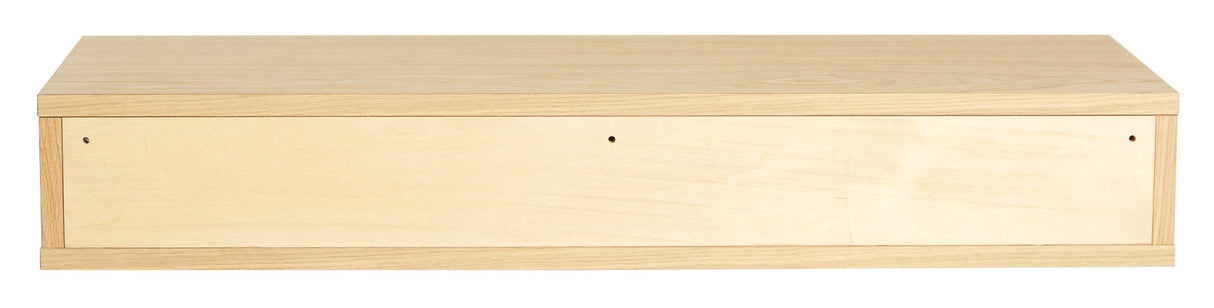 Farsta Wall-hung shelf with drawer, oak veneer, W:78cm