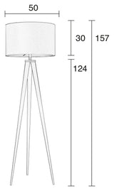 Zuiver Tripod Floor Lamp - White