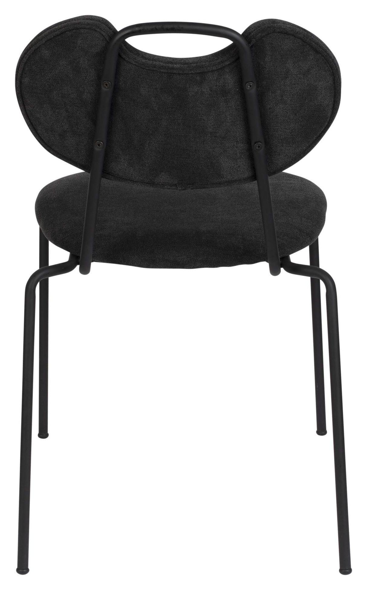 homii Aspen Dining Chair, Black Fabric