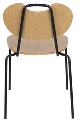 homii Aspen Dining Chair, Nature/Black