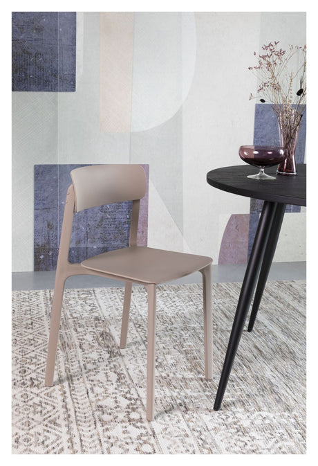 homii Clive Dining Chair, Light Brown