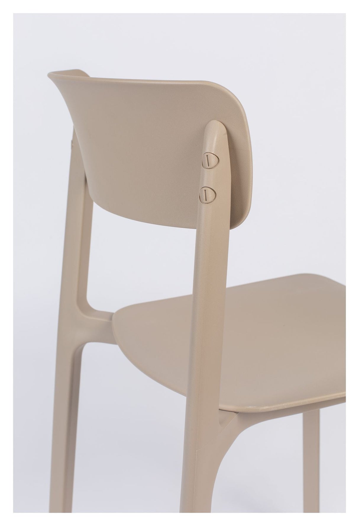 homii Clive Dining Chair, Light Brown