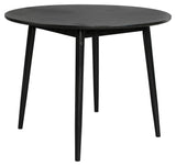 homii Fabio Dining Table Black, Ø100