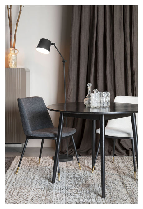 homii Fabio Dining Table Black, Ø100