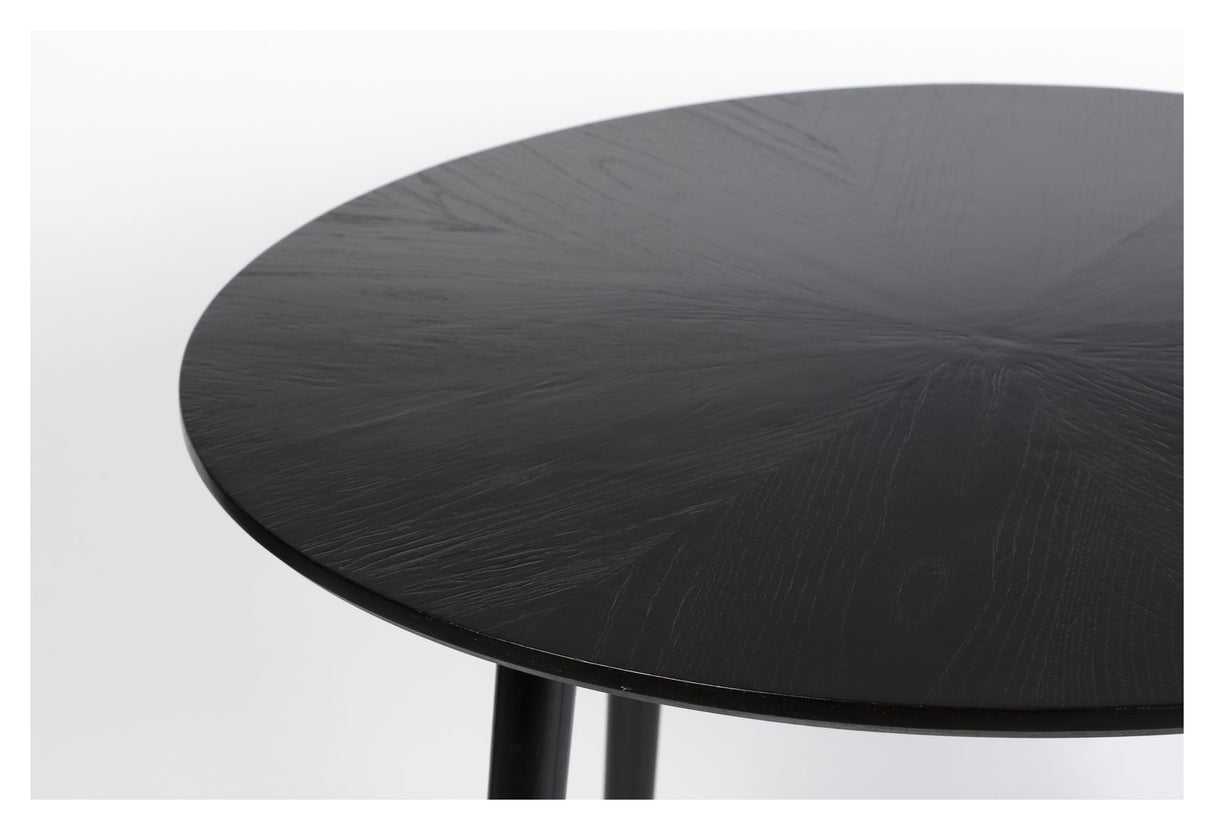 homii Fabio Dining Table Black, Ø100