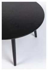 homii Fabio Dining Table Black, Ø100