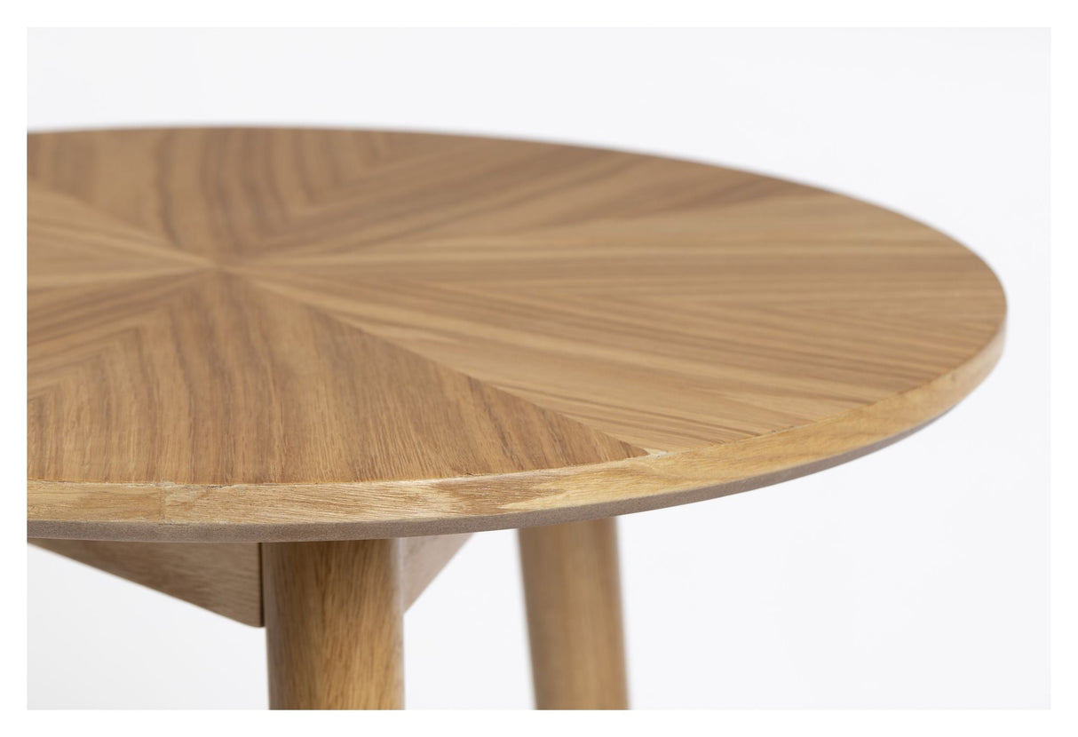 homii Fabio Side Table, Oak veneer