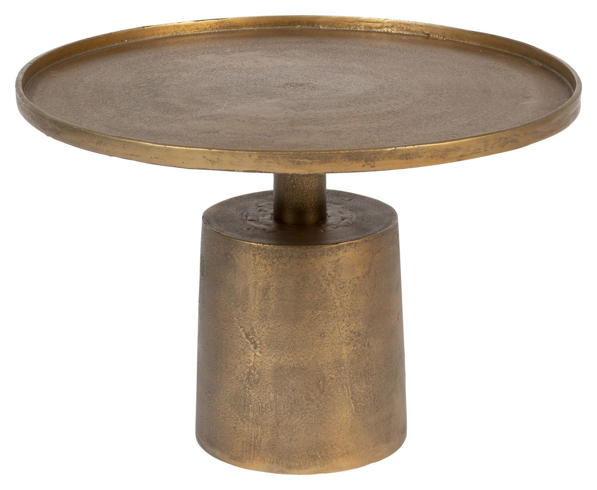 homii Mason Coffee Table, Antique Brass