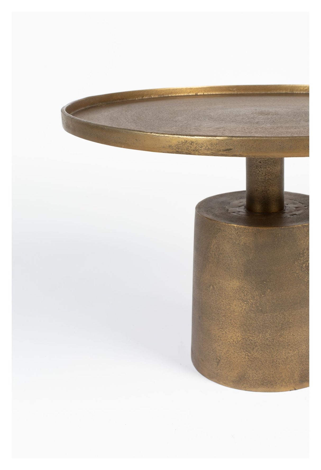 homii Mason Coffee Table, Antique Brass