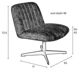 homii Belmond Lounge Chair, Okker