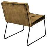 homii Clark Lounge Chair, Gold/Yellow