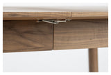 Zuiver Glimps Dining Table - Walnut, 120/162X80