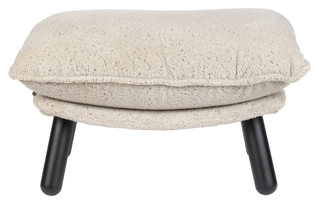 Zuiver Lazy Sack Footstool - Beige Teddy