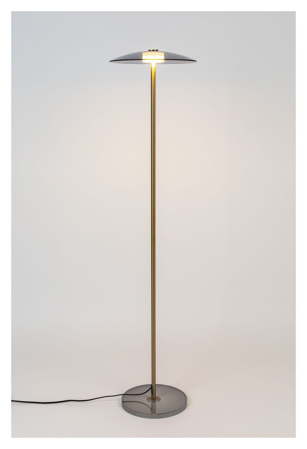 Zuiver Float Floor Lamp - Smoke Glass