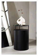 Bovall Side Table Ø37 - Black