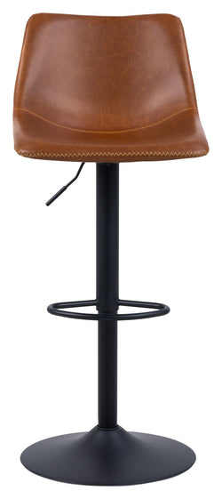 I_Oregon Bar stool, leather look cognac