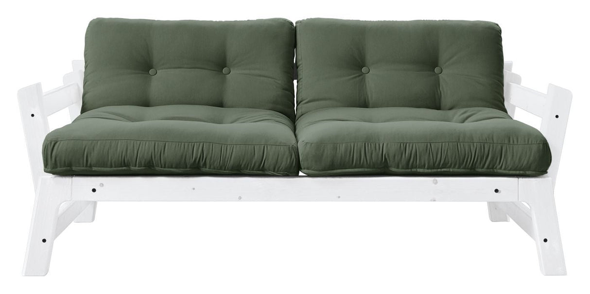 Step Sofa bed, Olive Green/White