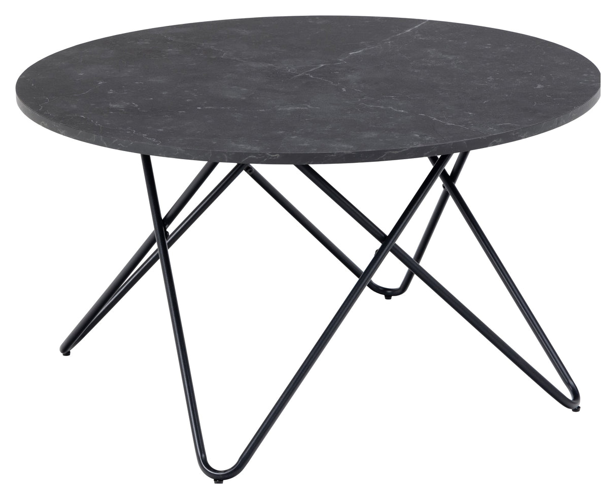 Wyre, coffee table Ø80 - black