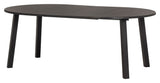 Long Jan Dining Table Ø120 - Black Painted Oak