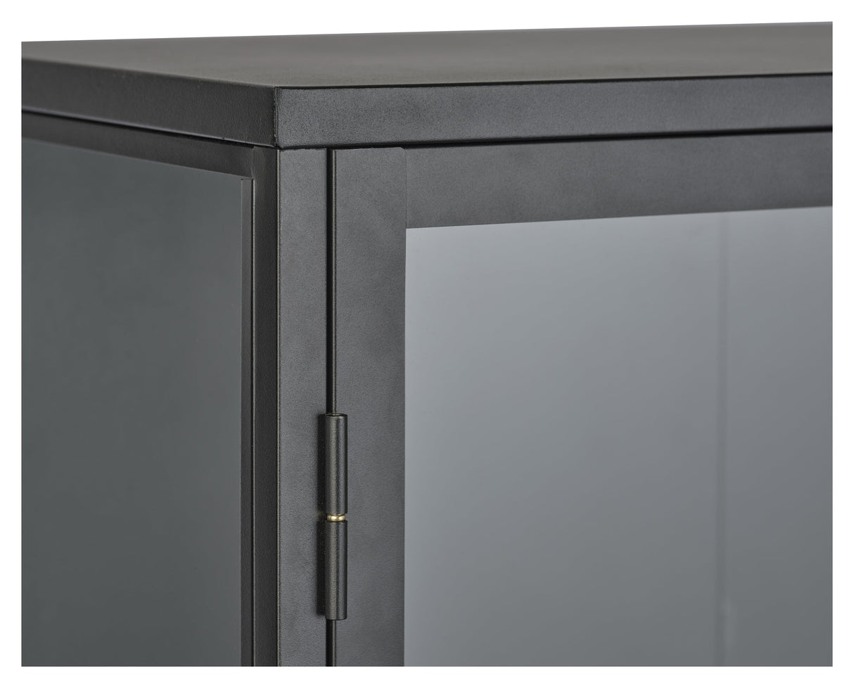 Carmel, display cabinet 160cm - black