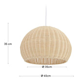 Deyarina Pendant luminaire Ø45 - Rattan