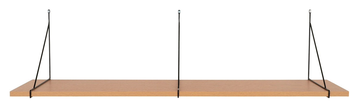 Chiba, Wall shelf, oak/black