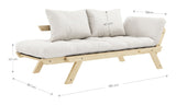 Bebop Sofa bed Bordeaux/Nature