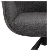 Aura, dining chair w/armrests - anthracite