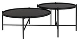 homii Li Coffee table, Ø80/Ø62, Black