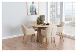 Christo, dining table Ø120 - light oak