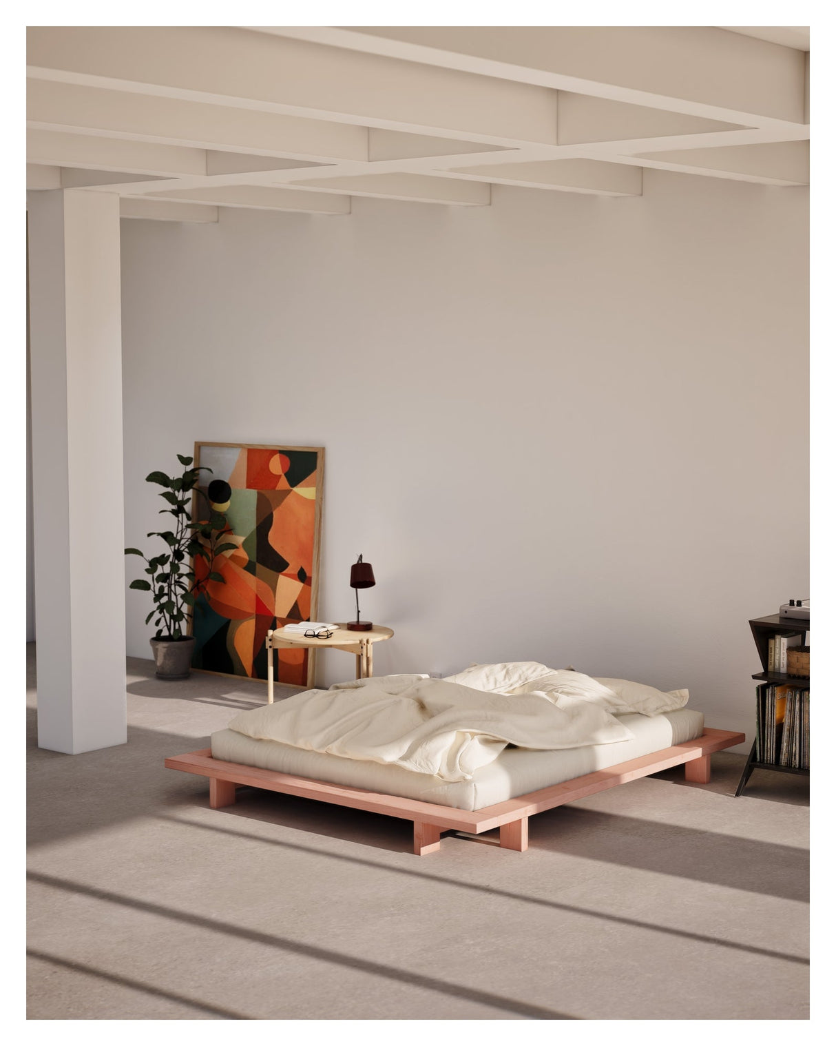 Japan Bed frame 140 x 200, pink