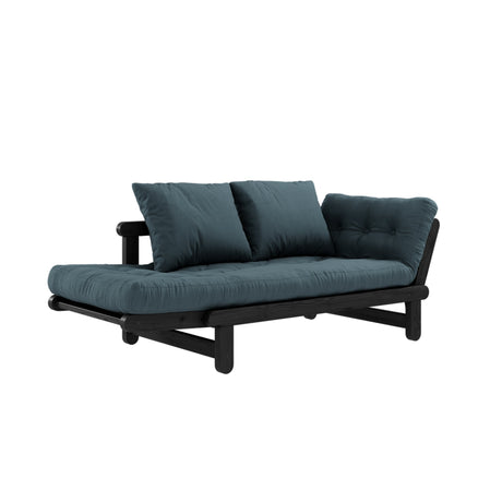 Beat, sofa bed, petrol blue/black