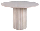 Bianca Dining Table Ø110 - White pigmented