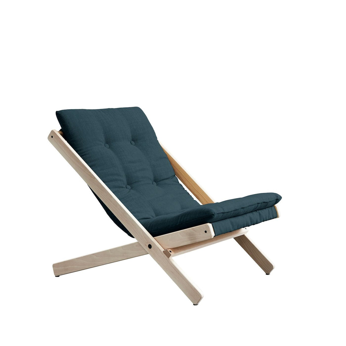 Boogie Lounge Chair, Petroleum Blue/Nature