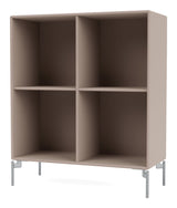 SHOW Bookshelf with silver legs, Mushroom