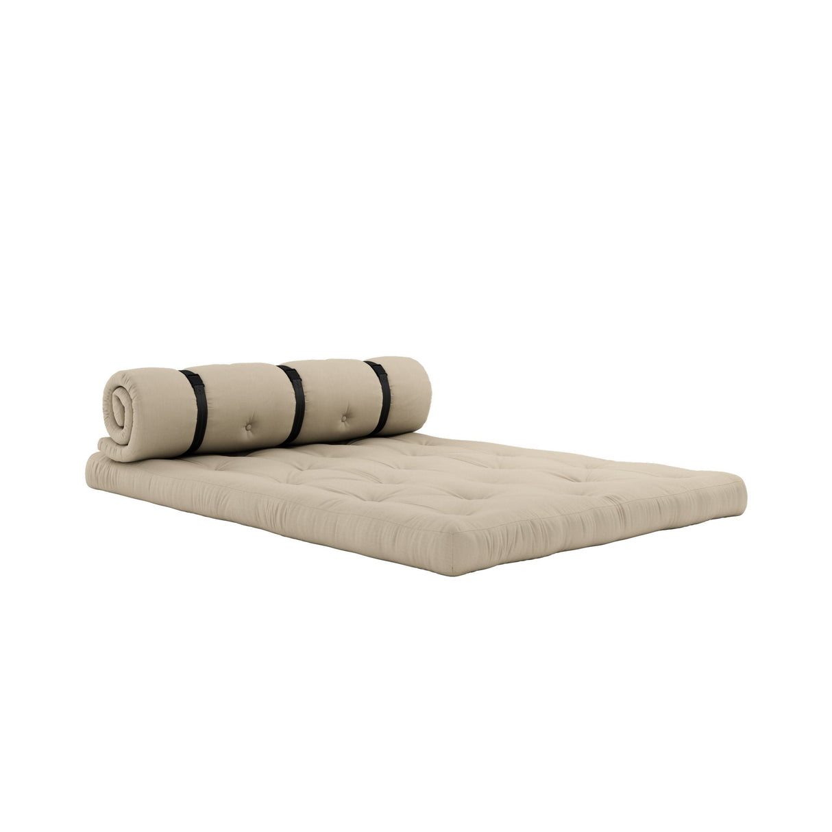 Buckle-Up Out Futon Sofa, Beige