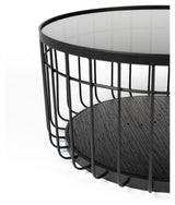 homii Lance Coffee Table Black, Ø60