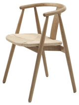 Relate, dining chair w/armrests - nature