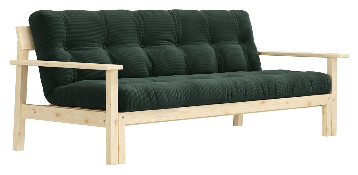 Unwind Sofa bed 190x100, Green velvet