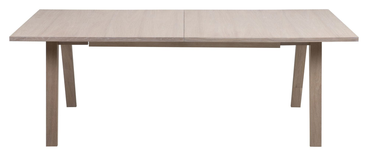 Denver Dining table with extension plates, Light oak veneer, 210/310x100