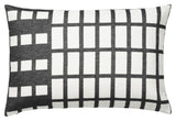 Contemporary cushion 40x60, black/off white